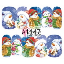 Stickere cu Apa pentru unghii cod A1147 - Sarbatori de Iarna